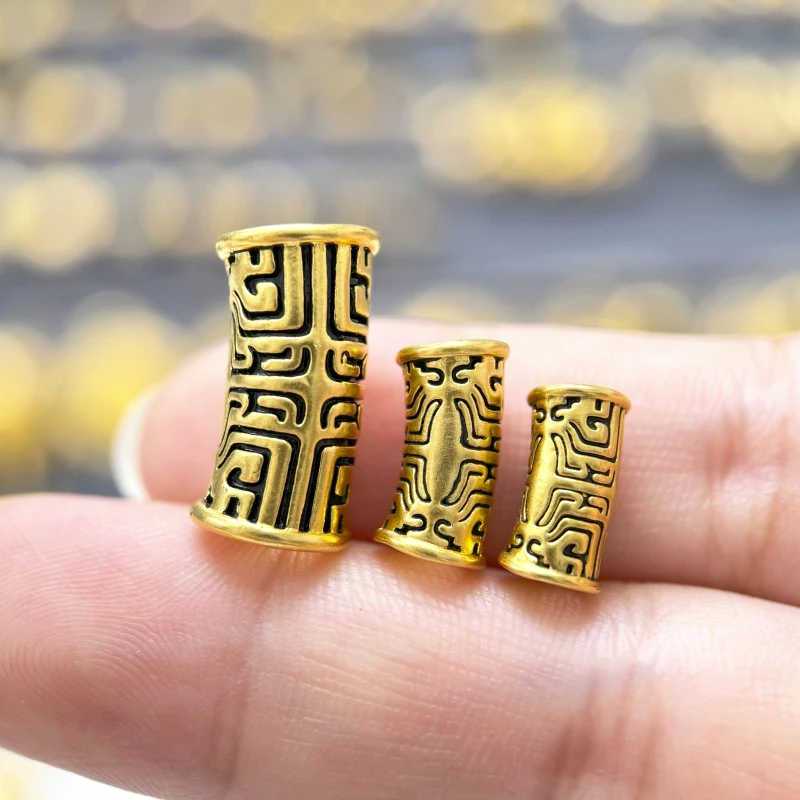 【金哆哆】足金999 饕餮黑金男士男款黄金编绳配件DIY礼物送男友