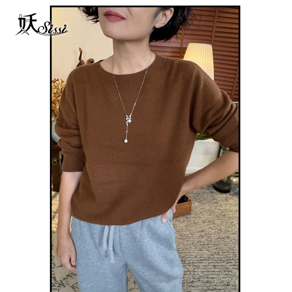 25AW必入基础款无缝圆领羊绒衫