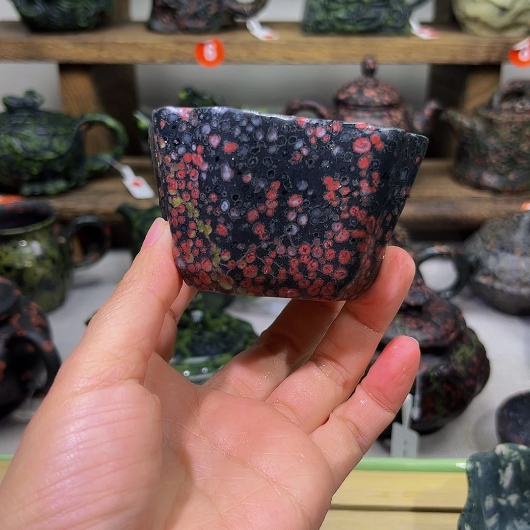 S****g石材梅花玉精品杯