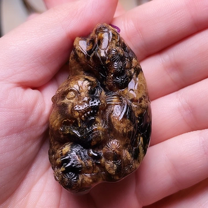 琥珀未镶嵌裸石抚顺琥珀-108