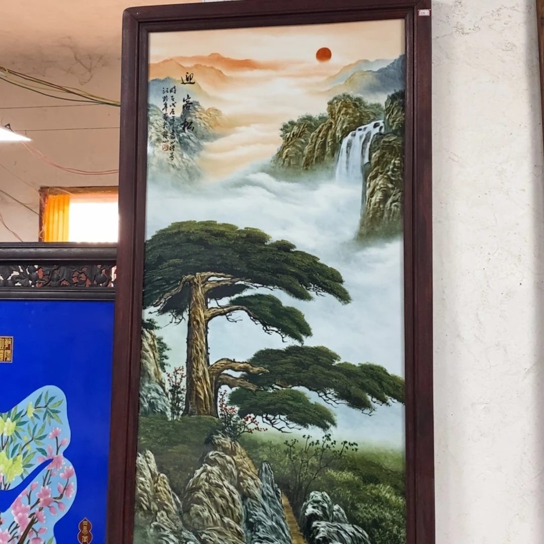 瓷1.2*66*1景德镇瓷板画柴窑烧制