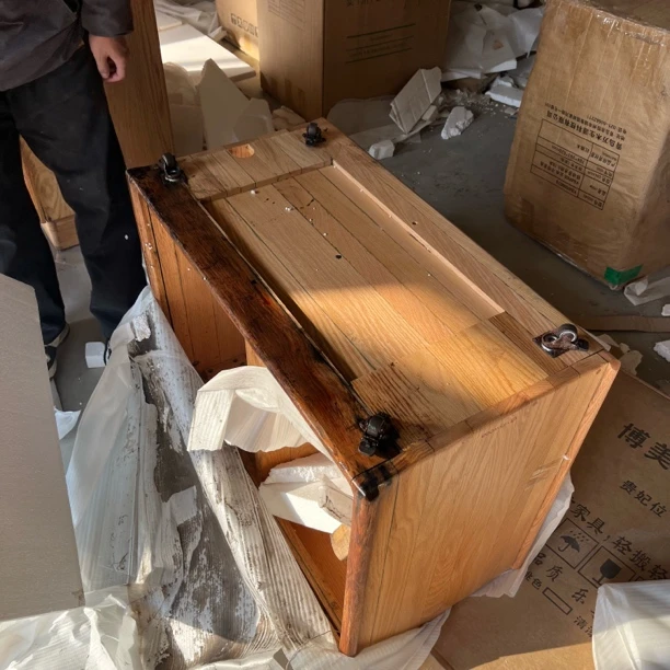 茶水柜泡水红橡76×40×62瑕疵无售后木工 0306