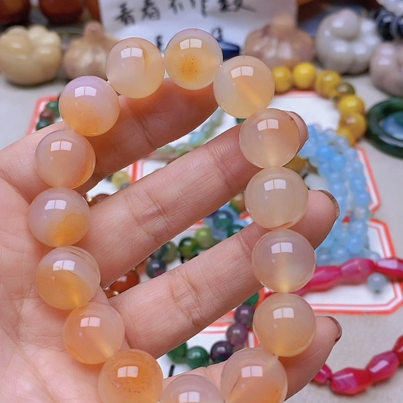 【闪购商品】未镶嵌玛瑙/玉髓珠宝半成品随****桔