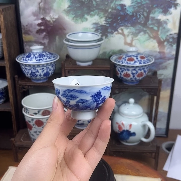 瓷其他山水杯子60