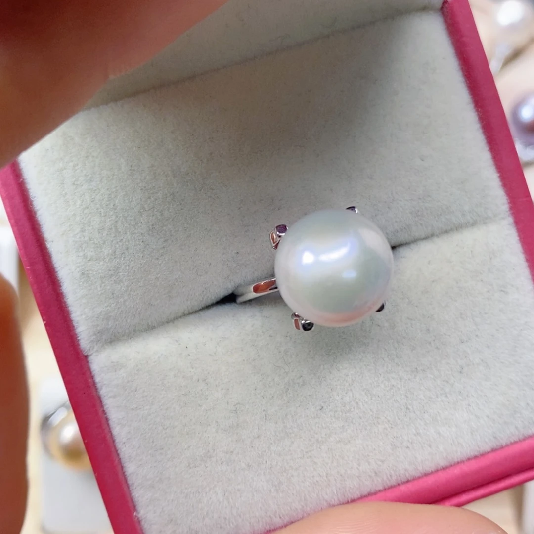淡水珍珠戒指合金