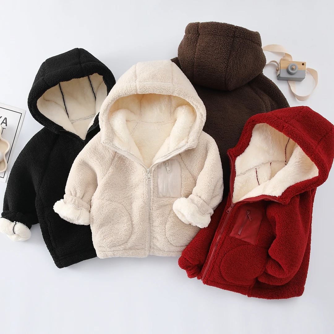 冬款三层加厚夹棉小暖炉连帽休闲棉衣外套保暖冬季中大童