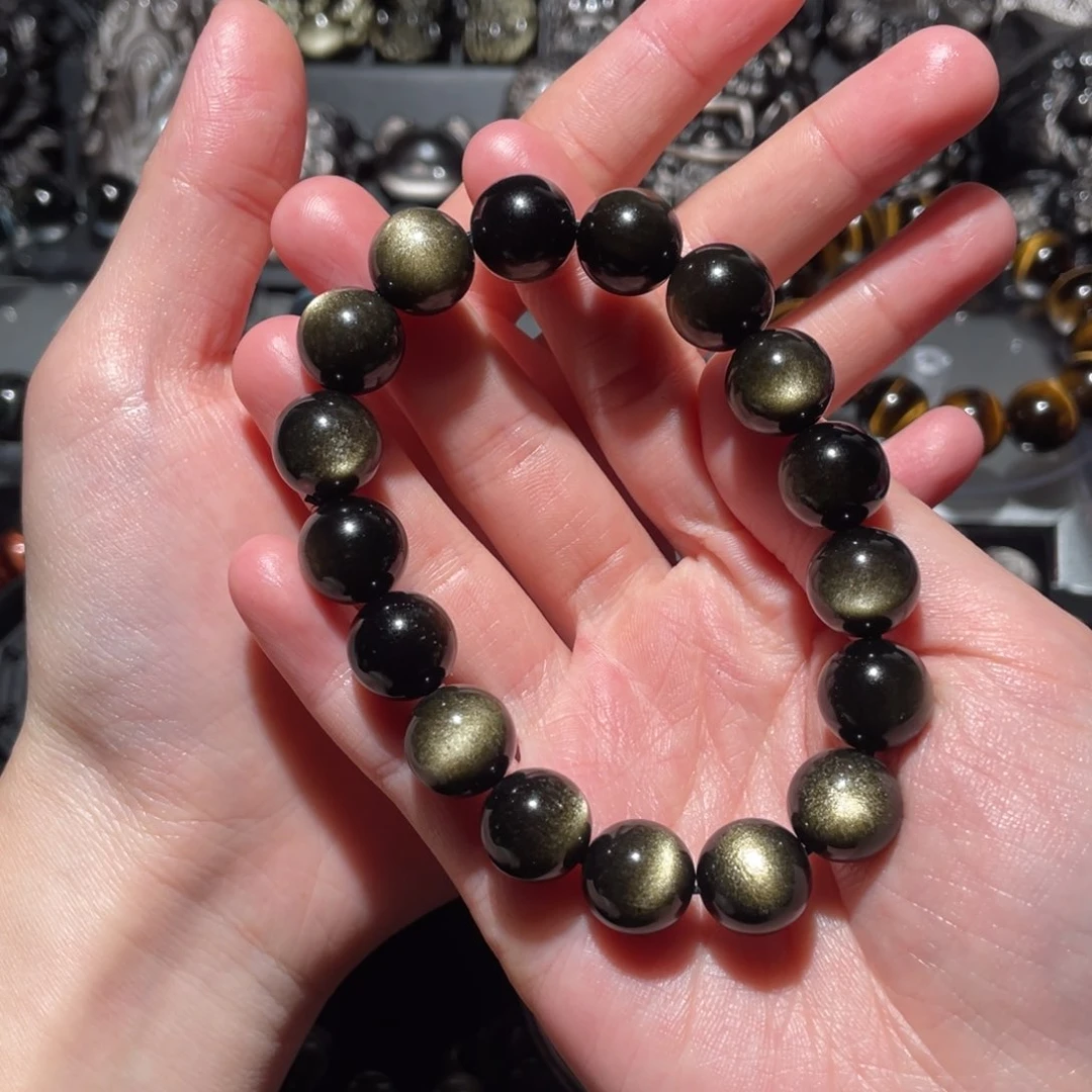 黑曜岩手串未镶嵌K*