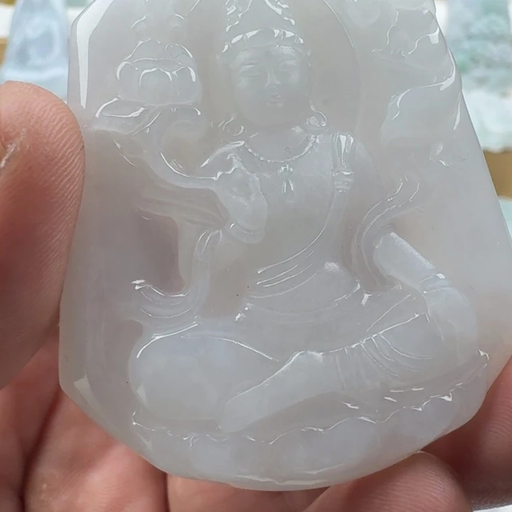 翡翠未镶嵌颈饰天然缅甸A货翡翠