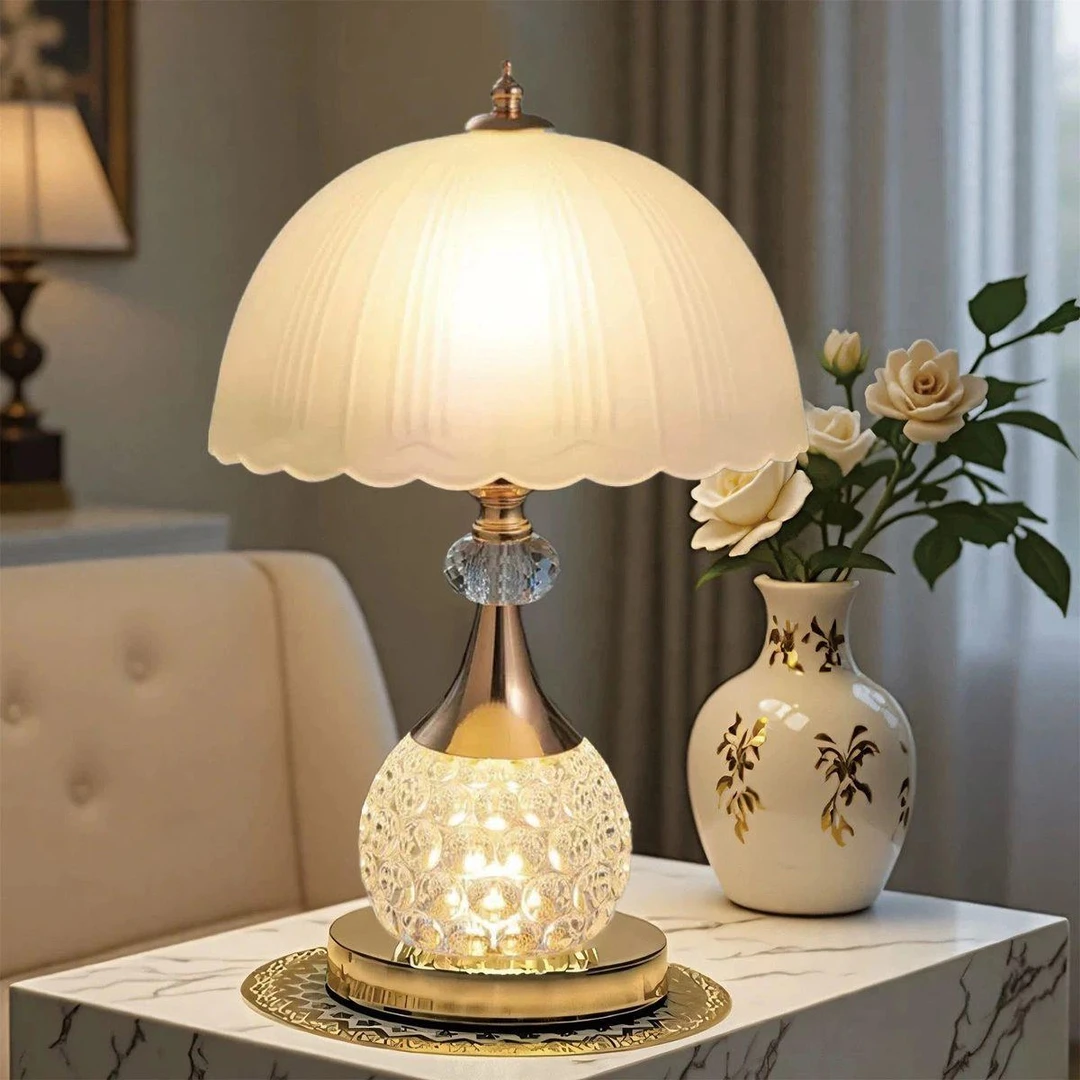 宇圣轻奢水晶台灯现代欧式卧室床头灯浪漫的欧欧式轻奢水晶