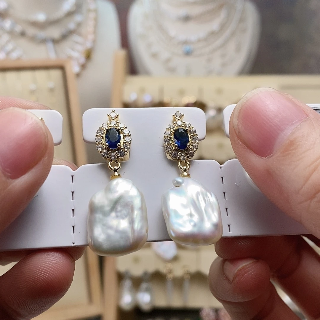 耳饰淡水珍珠合金