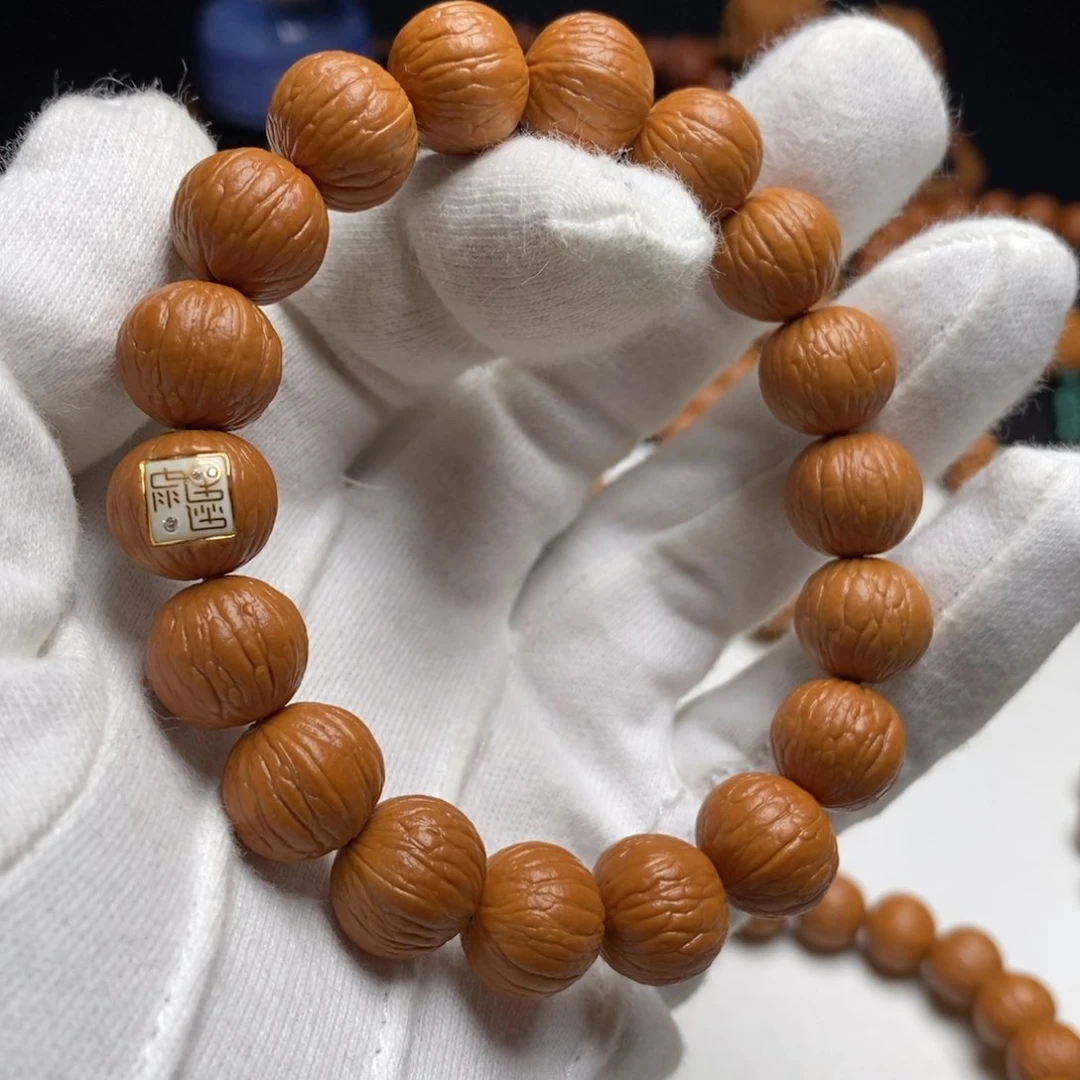 猴头核桃手串D*o聚宝盆