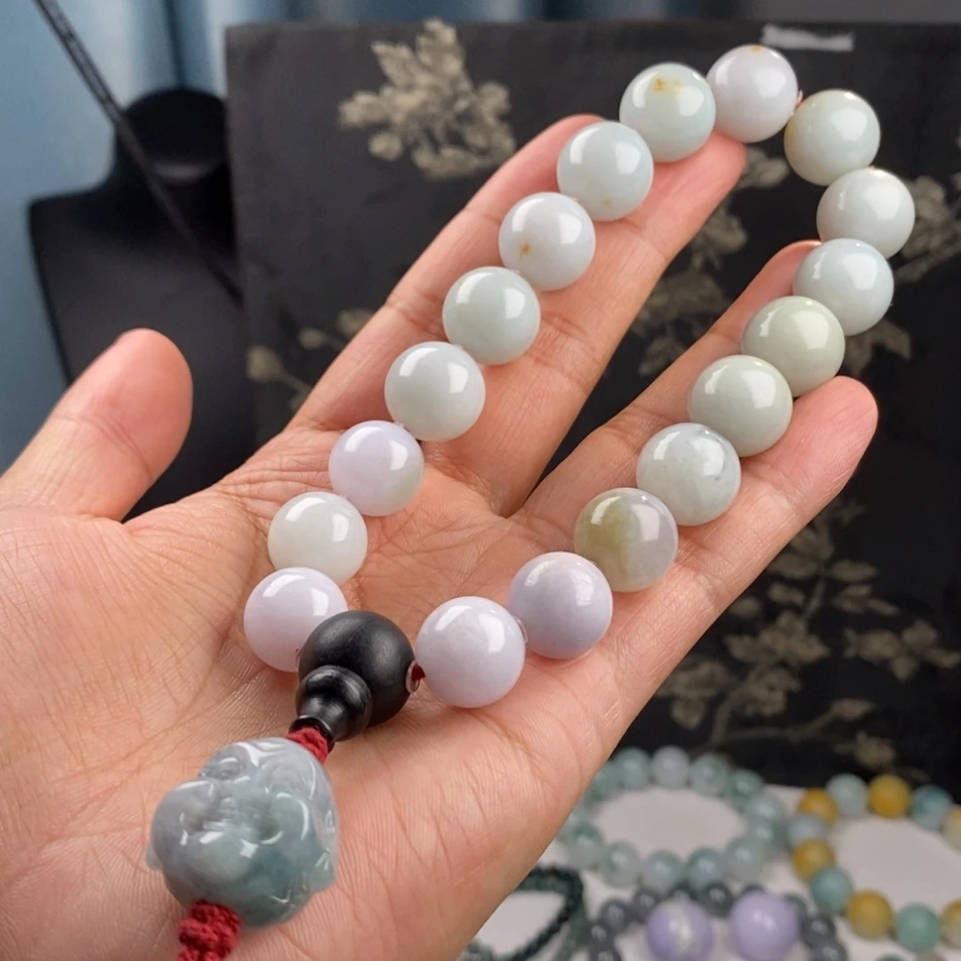 未镶嵌手串翡翠十八子手串