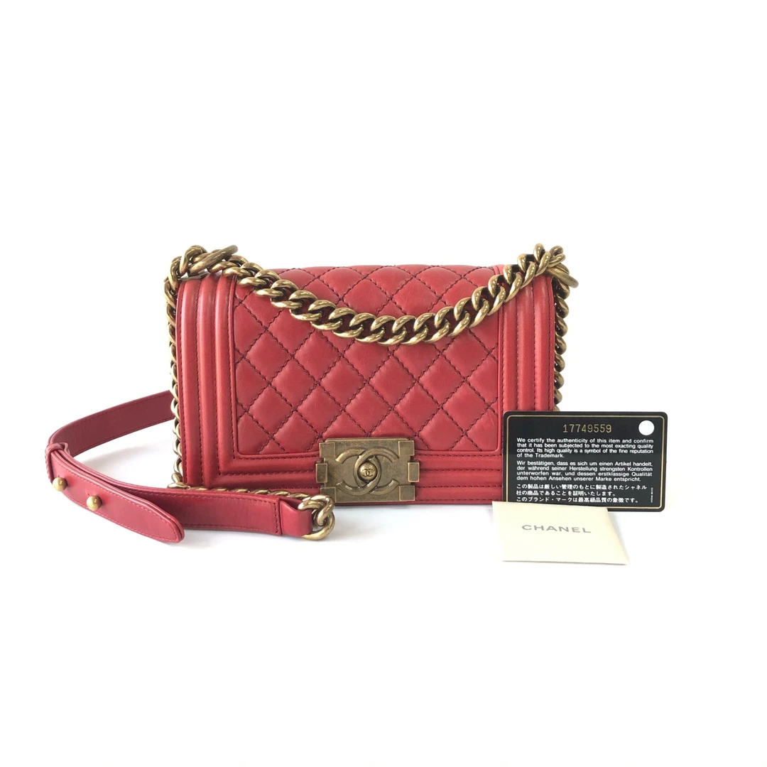 95新 Chanel/香奈儿 安洁利 CHANEL小号leboy单肩包 WHZ502042