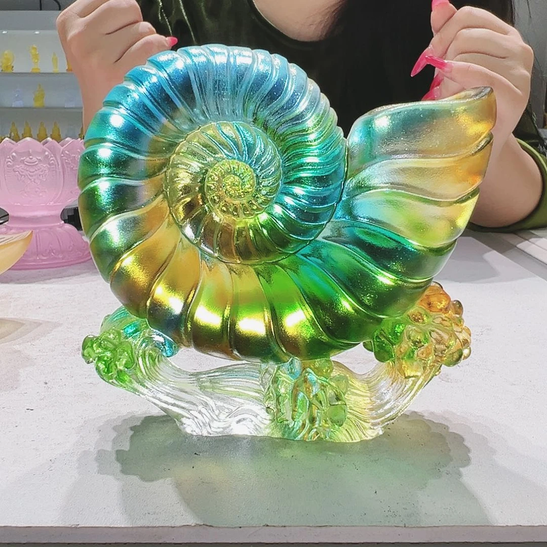 【闪购商品】手工艺品琉璃明**光菊石