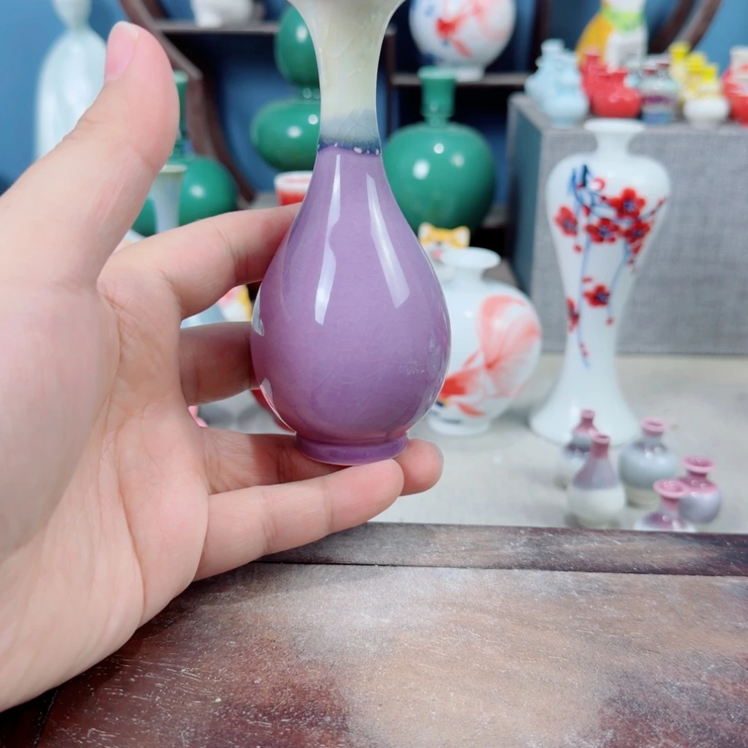 陶瓷手工小花器摆件