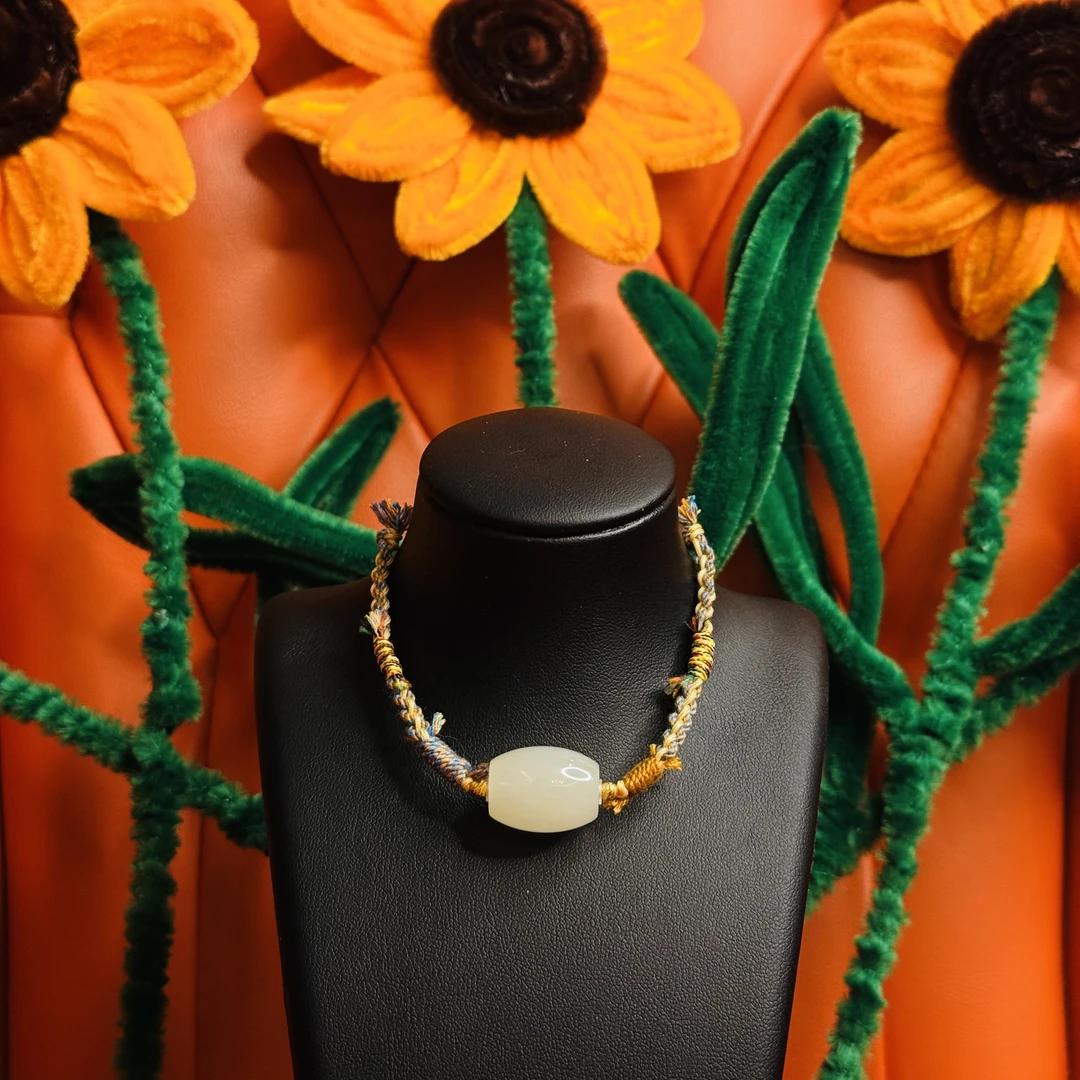 壹屿珠宝 1342 和田玉典藏路路通手绳