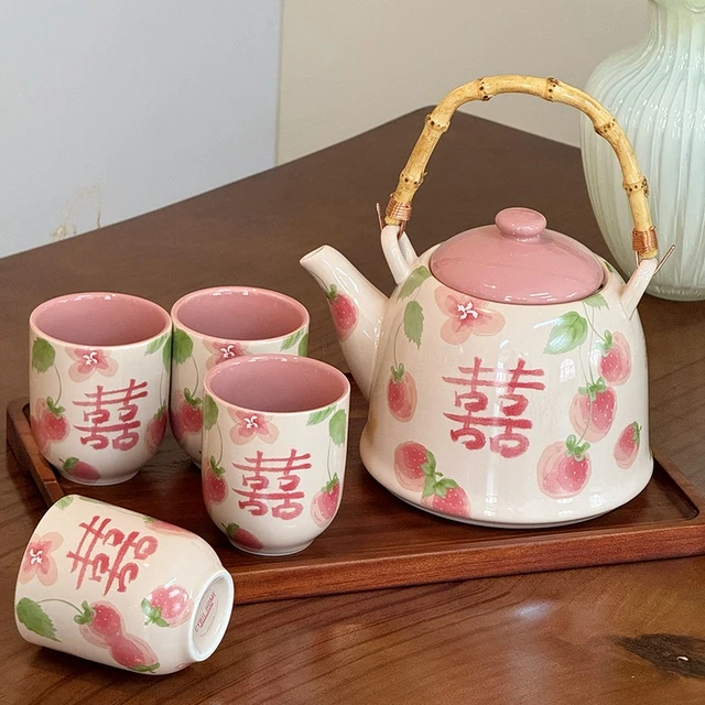 新人家用高档陶瓷实用新婚茶壶送茶具套装乔迁礼物客厅杯子新居
