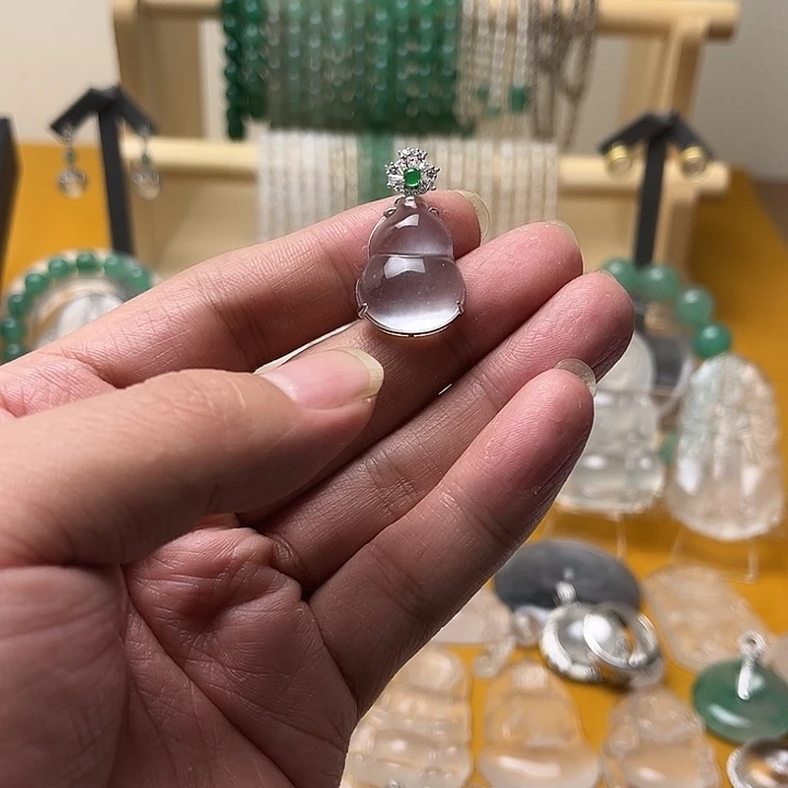 石英质玉葫芦银S925镶嵌百****、