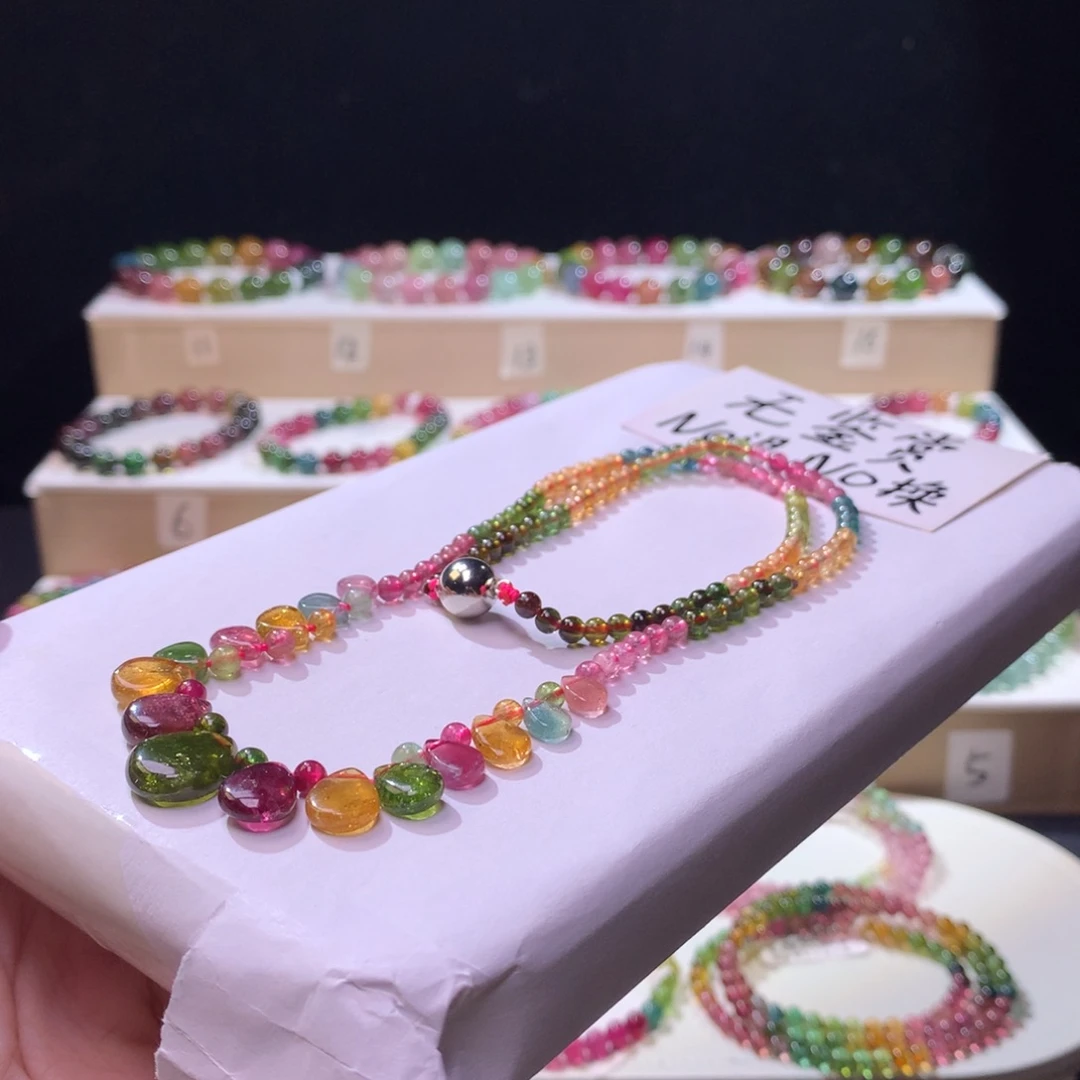 合金手链碧玺不退换