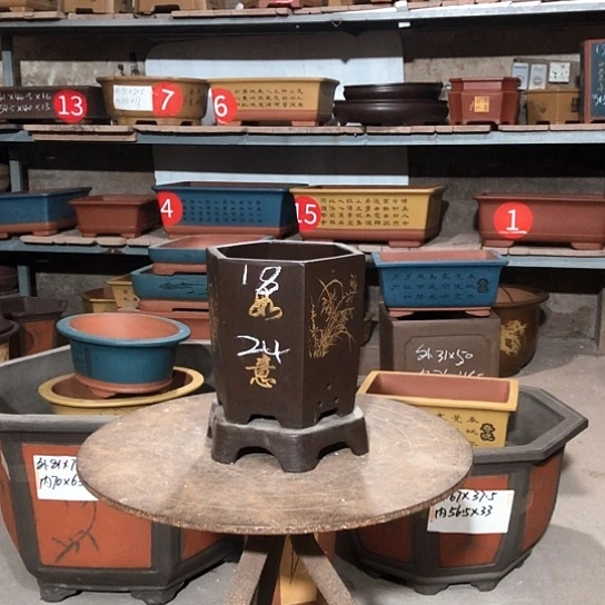 紫砂紫砂花盆包邮