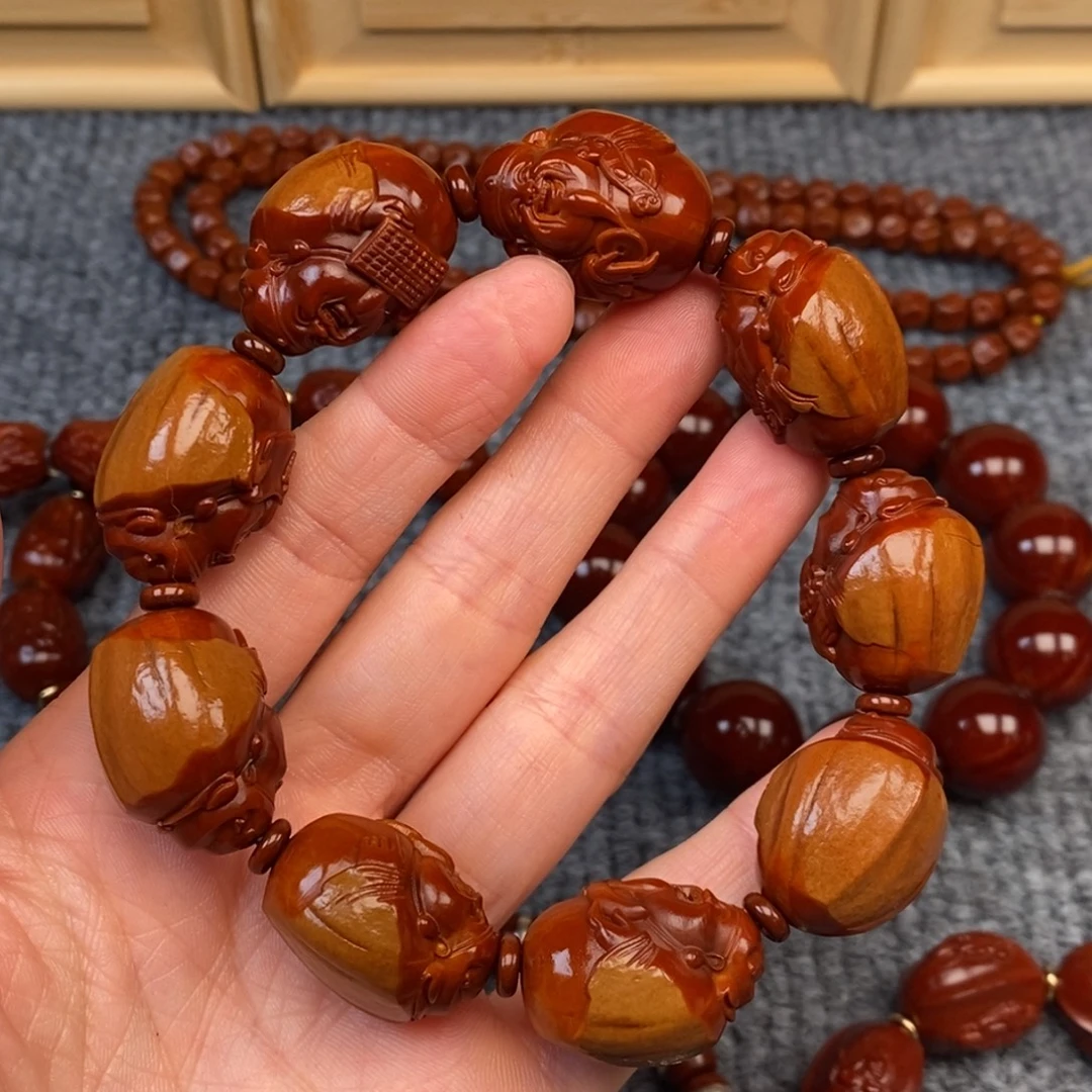 阿***龙手串/手链橄榄核包衣财神