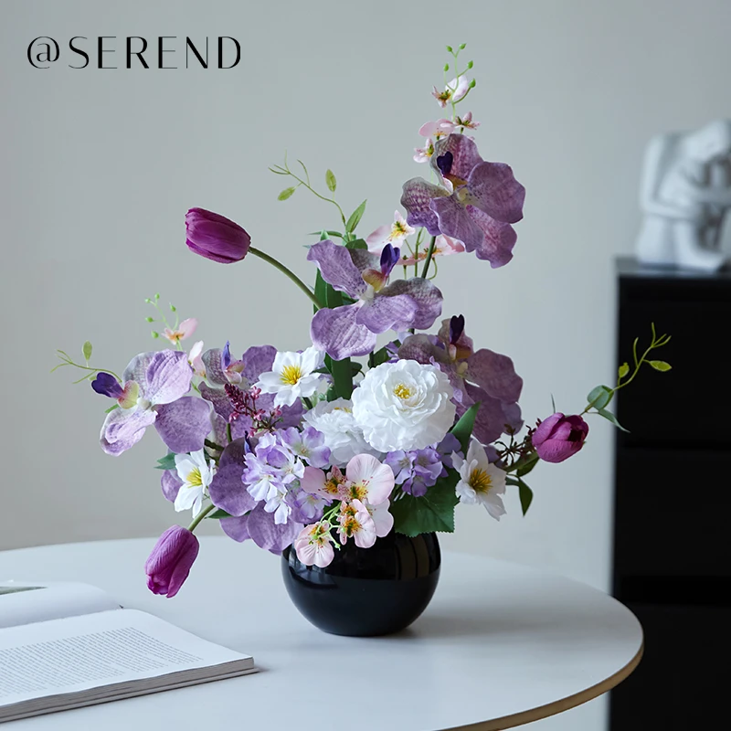 琉梦-花艺新款轻奢高档仿真花家居卧室酒柜装饰精致摆件手捧花