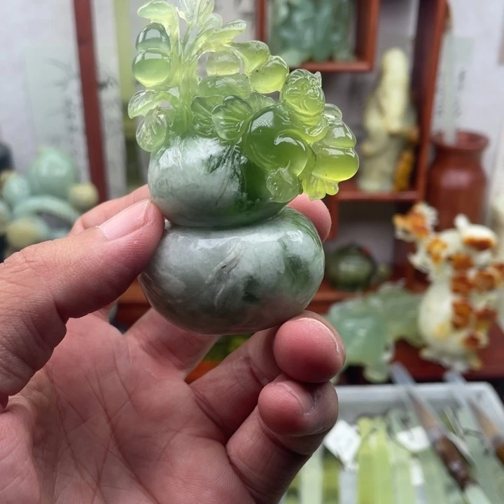 岫玉未镶嵌四大名玉手把