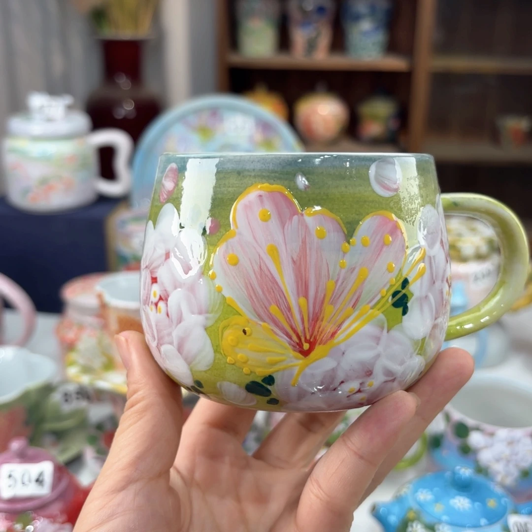 景德镇手绘高温釉下彩陶瓷茶具