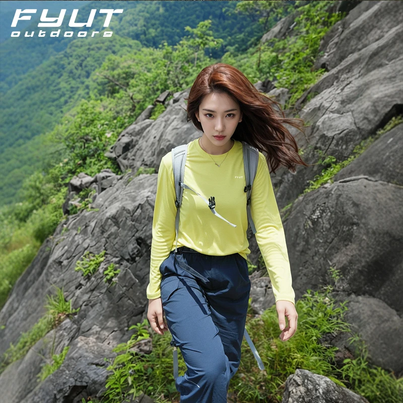 FYUT户外运动速干衣美利奴羊毛轻薄长袖2025新款跑步登山徒步上衣