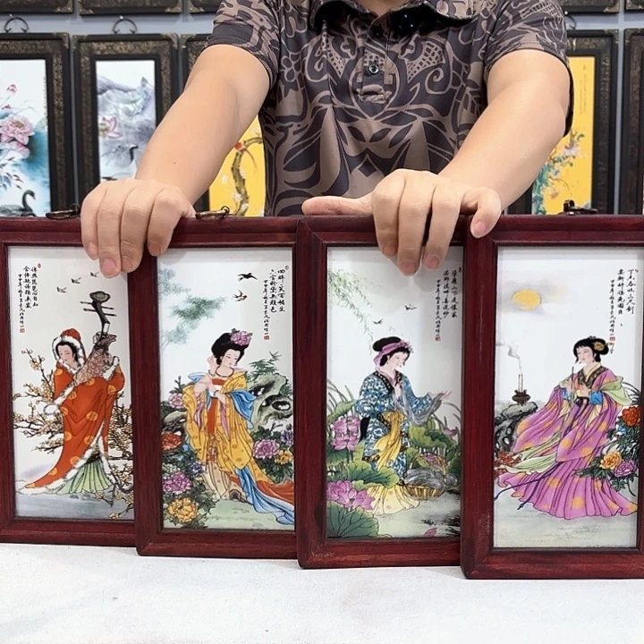 瓷片瓷板画瓷板画