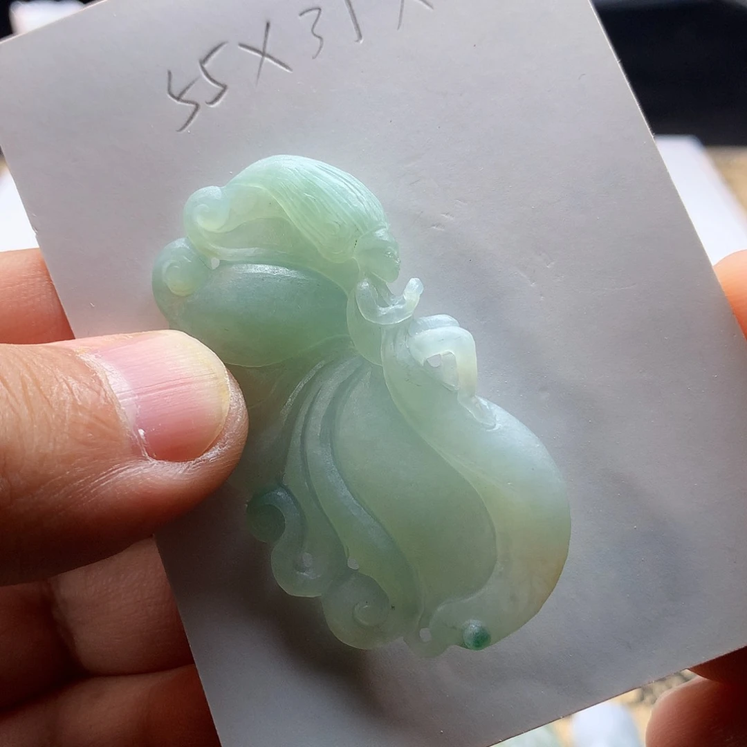 未镶嵌定制翡翠扫*僧