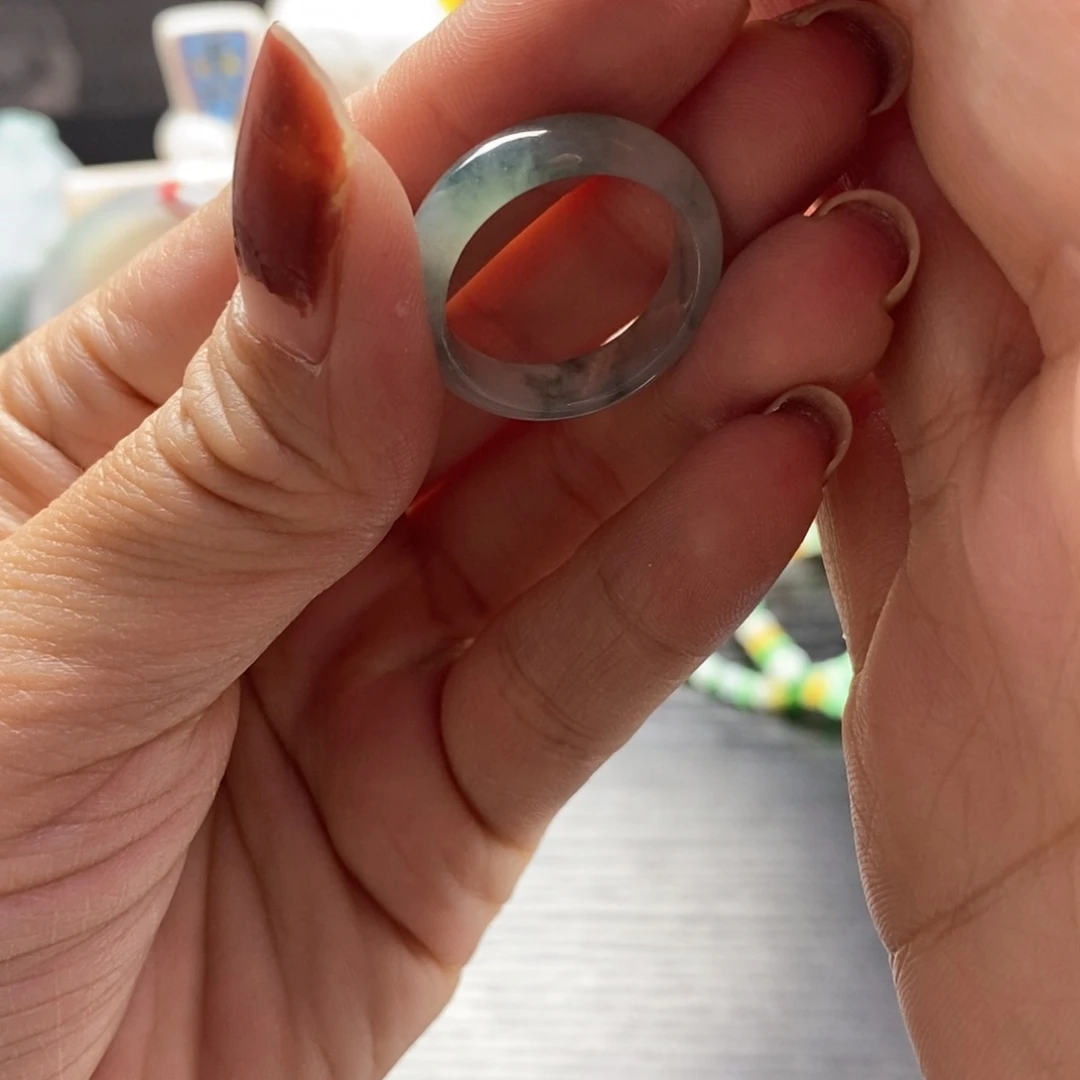 翡翠戒指未镶嵌瑾*天然翡翠