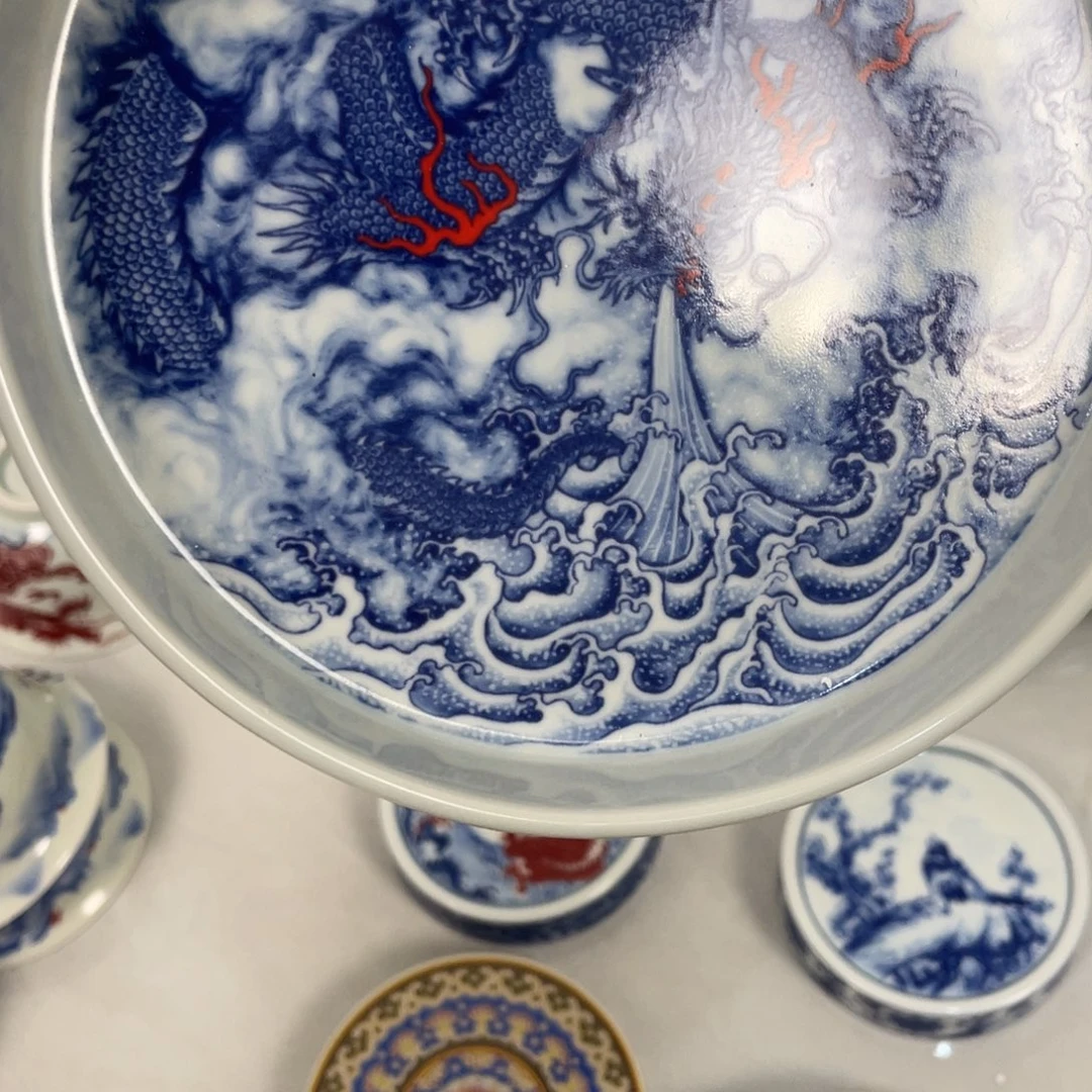 摆件景德镇墨龙壶承jjj
