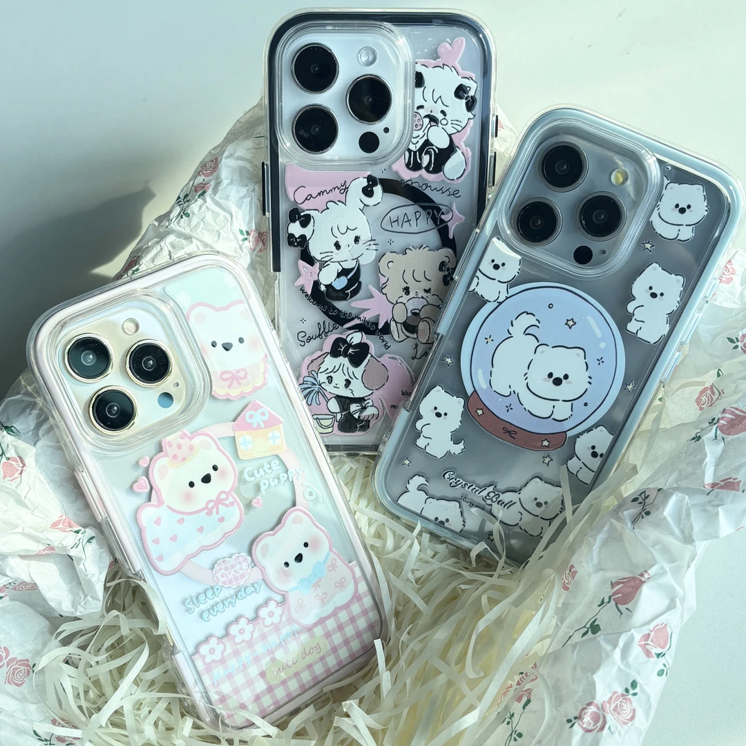 磁吸二合一【拍一拆二】可爱卡通防摔手机壳  发货不带包装盒