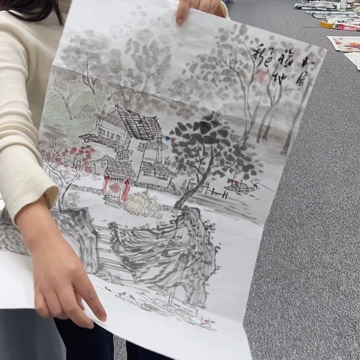 国画纯手绘字画教程分享