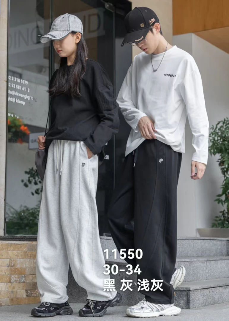 【11550】青少年潮牌运动休闲裤