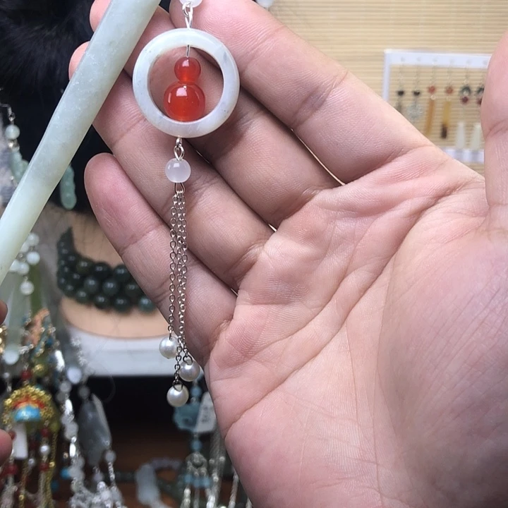 蛇纹石玉未镶嵌发簪