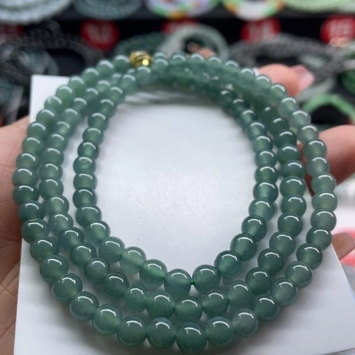 翡翠手链未镶嵌卡5.6