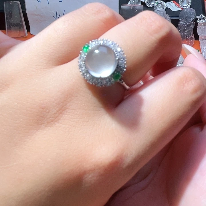 石英质玉银S925镶嵌颈饰