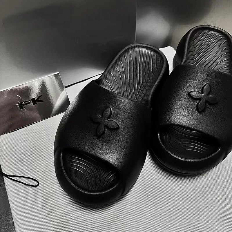 十字花SFK厚底一字拖鞋女夏外穿2025新款百搭法式海边凉拖鞋