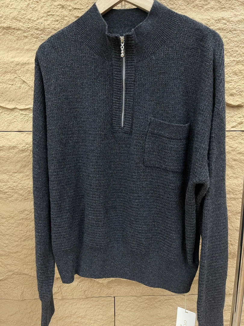 24s冬季新款时尚气质立领加厚粗织毛衣（24LM7029）【501】