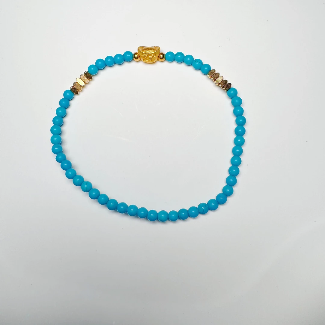 【俊杰专属】松石元宝碎金手串 23-YW18T26