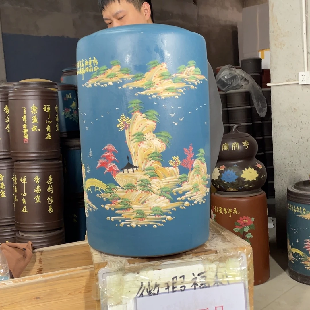 宜兴原矿紫砂茶叶罐