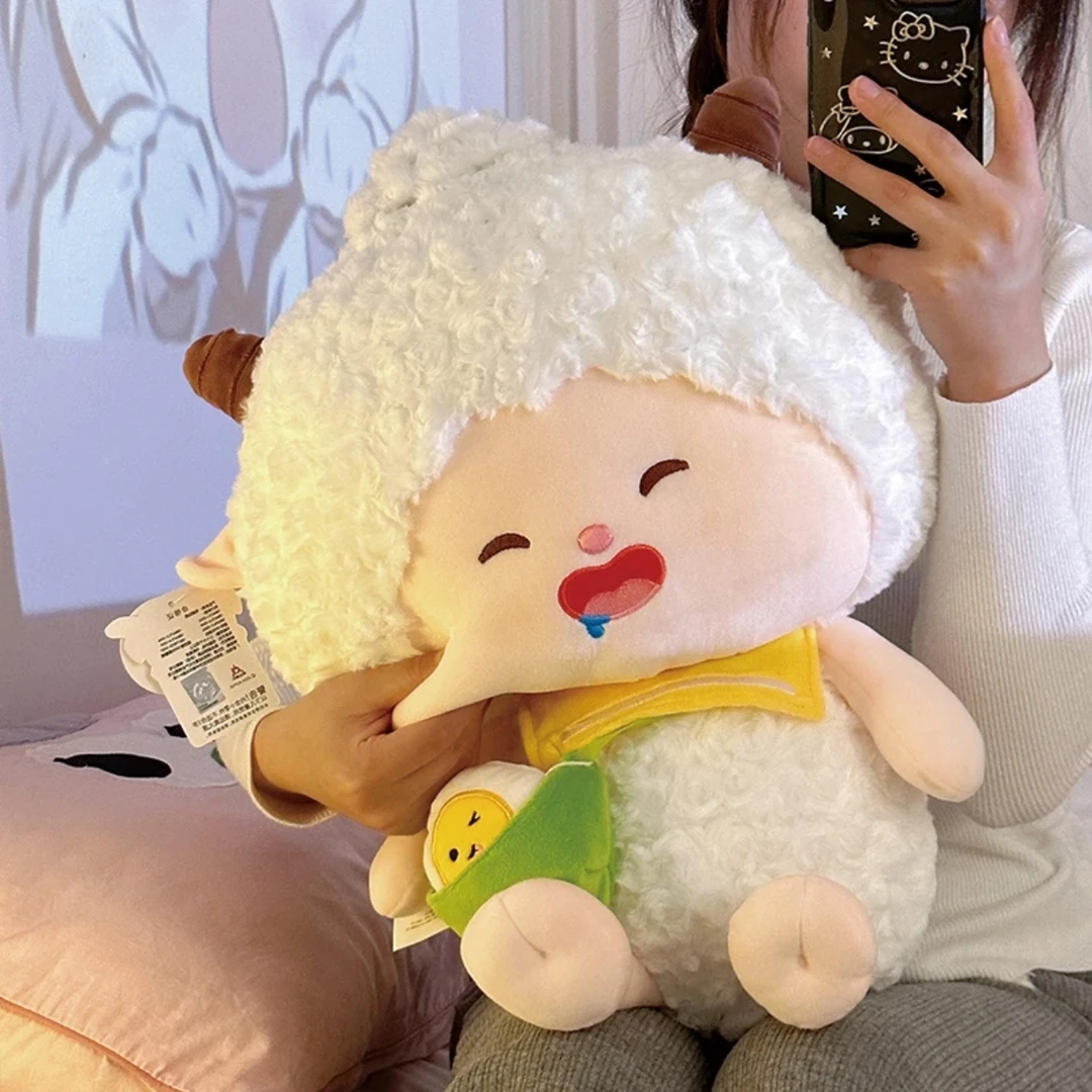 喜羊羊灰太狼玩偶公仔懒羊羊毛绒玩具观赛搭子可爱娃娃生日礼物