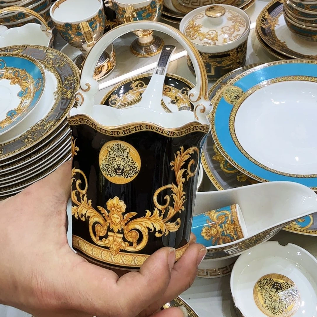 馨***怡瓷片骨瓷陶瓷餐具家用高温