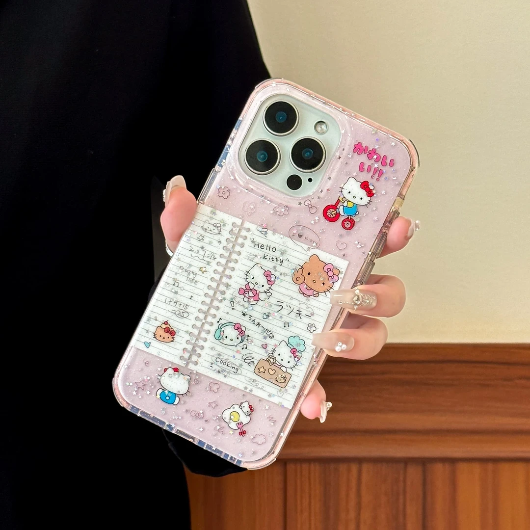 KT日记本适用于苹果16/15/14/13/手机壳iphone16promax卡通保护套