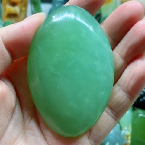 蛇纹石玉未镶嵌手把件