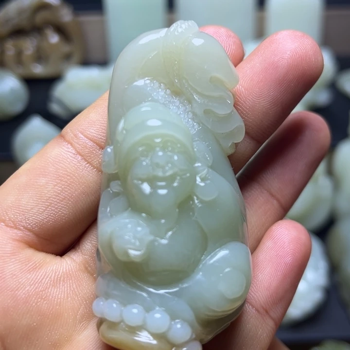 和田玉未镶嵌颈饰