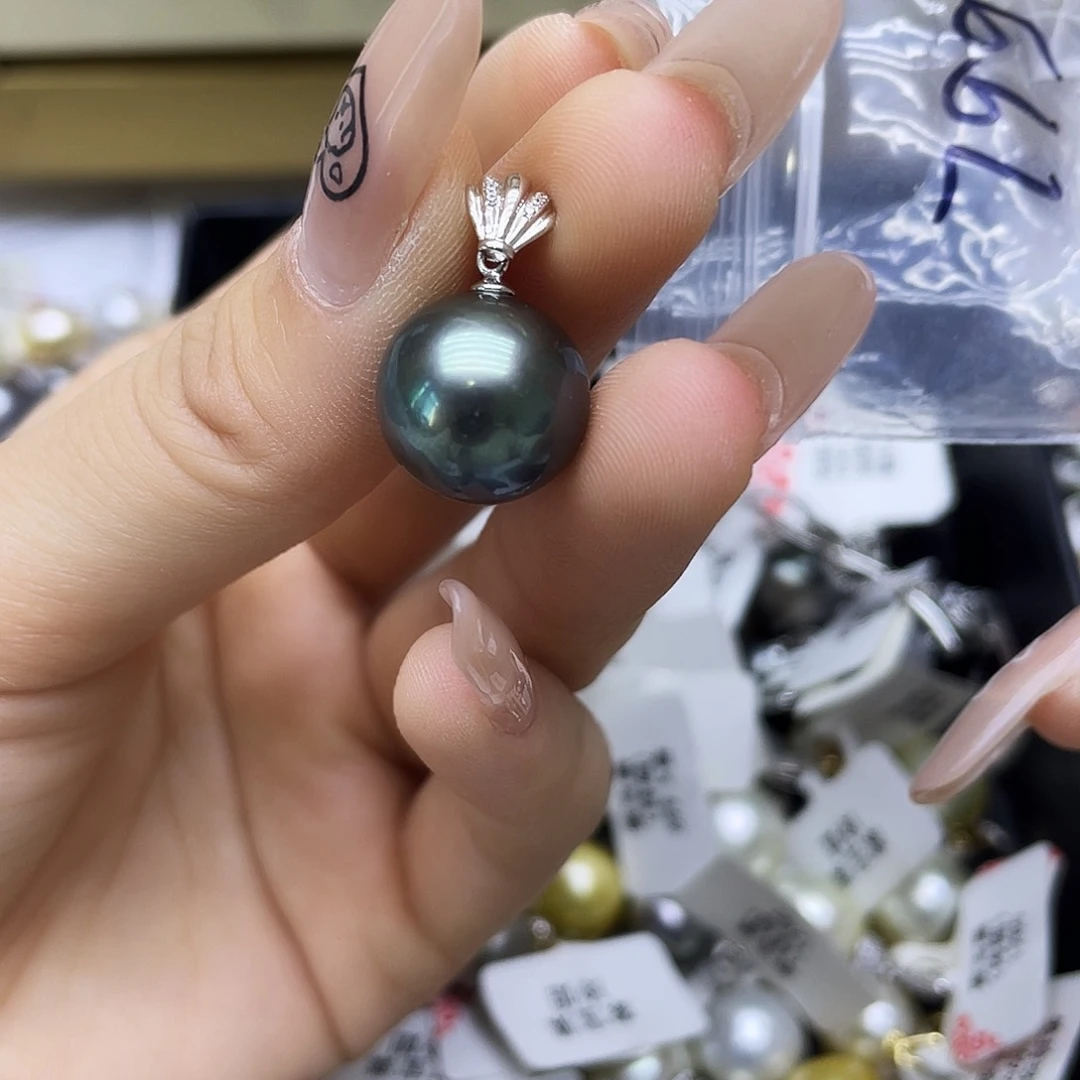 海水珍珠18K金镶嵌颈饰