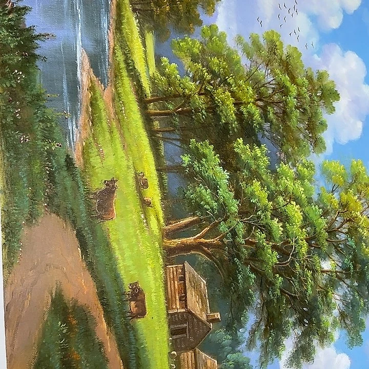 油画恭喜嘻嘻仔仔细细